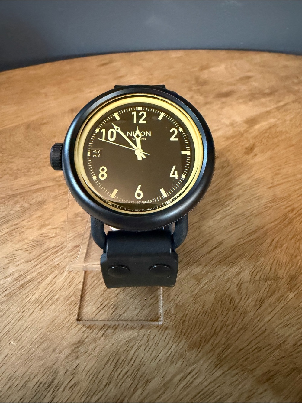 Nixon The October Black Watch with Gold Accents